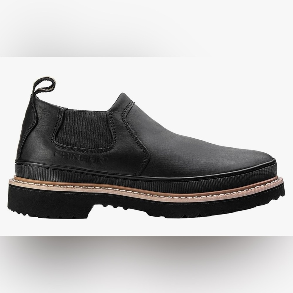 Men’s Chinook Romeo slip on boots, black size 12W, brand new, never worn.